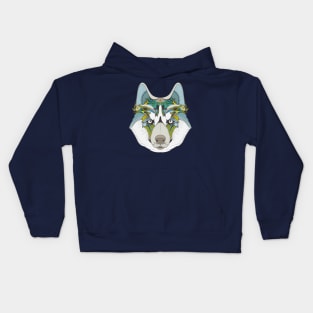 Husky Dog Siberian Alaskan Kids Hoodie